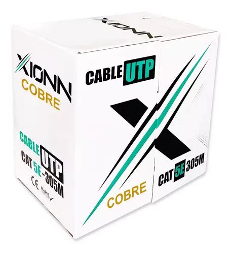 Cable Utp Cat E Cobre Exterior Rollo M Doble Chaqueta Cuotas