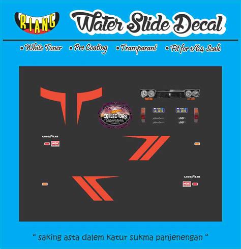 Jual Decal Hot Wheels Datsun Collector Convention LA Kota Denpasar Ccnk Garage
