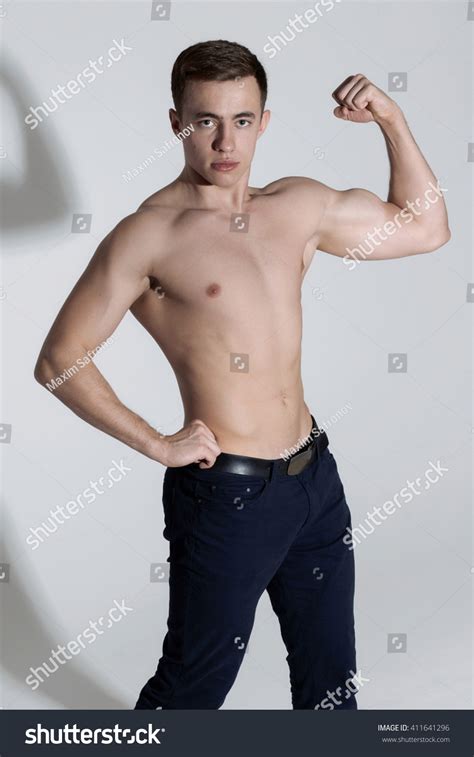 Fit Sports Man Showing His Naked Stock Photo Shutterstock