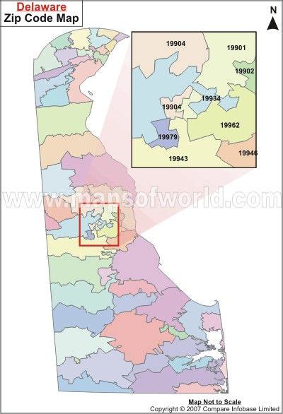 Delaware Zip Codes - Map, List, Counties, and Cities