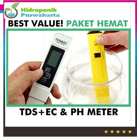 Jual Paket Hidroponik Alat Ukur Tds Ec Meter Dan Ph Meter Hidroponik