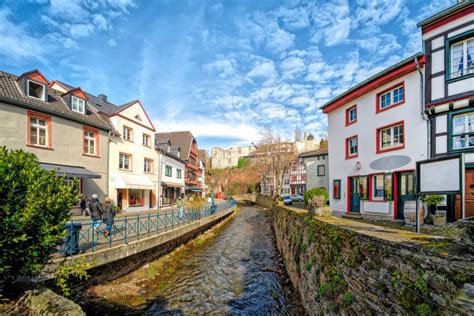 Euskirchen Nrw Germany on a Winters Night Stock Image - Image of ...