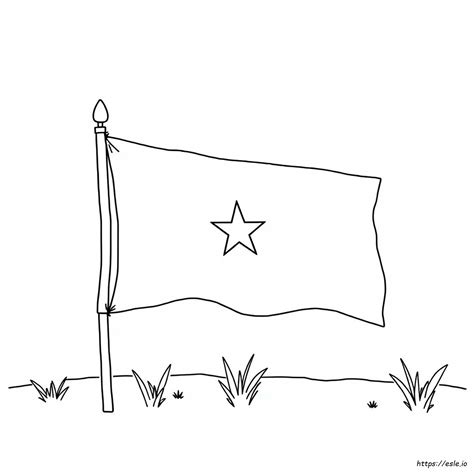 Somalia Flag Coloring Page