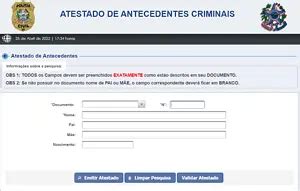 Saiba como emitir a Certidão de Antecedentes Criminais grátis pela internet