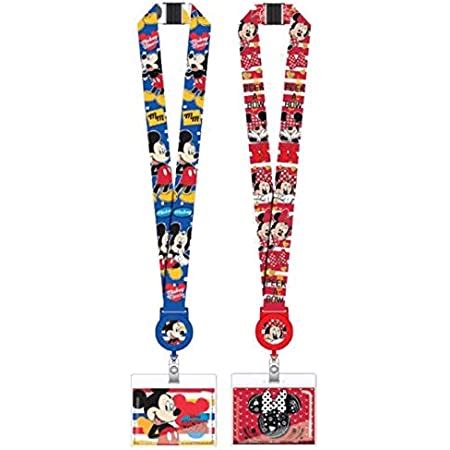 Amazon Disney Mickey Mouse And Minnie Mouse Lanyards With