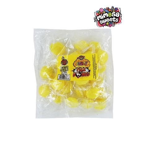 Cartoon Candy Fruity Fizz Bombs Sour Pineapple 25s Mimosa Sweets