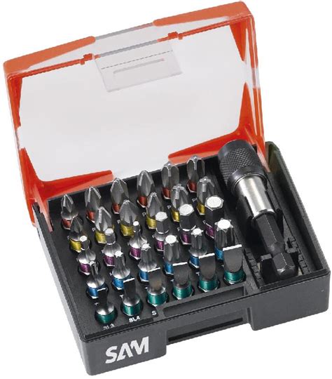 Coffret de 31 pièces d embouts de vissage 1 4 SAM OUTILLAGE emb