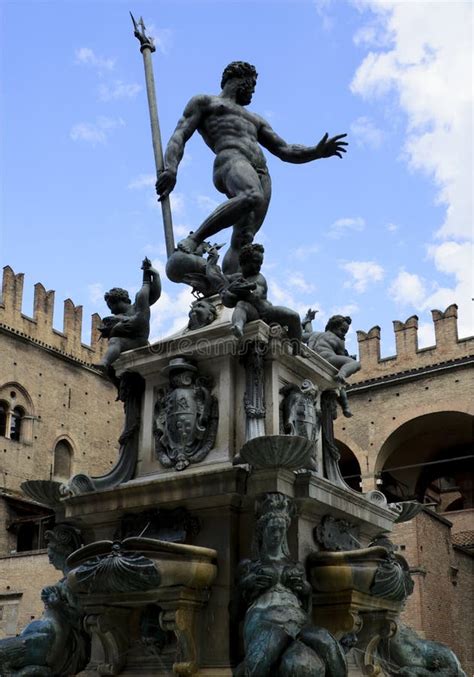 Fountain of Neptune, Bologna Stock Image - Image of maggiore ...