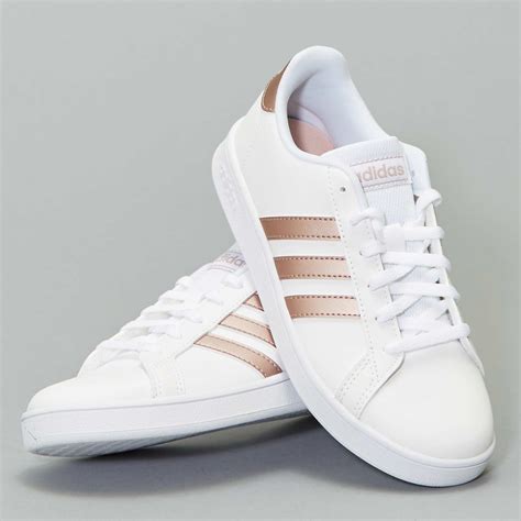 Baskets Adidas Grand Court K Fille Adolescente Blanc Kiabi