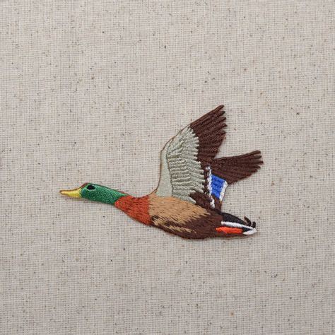 Colvert Drake Canard Volant Gauche Ou Droite Fer Sur Applique Patch