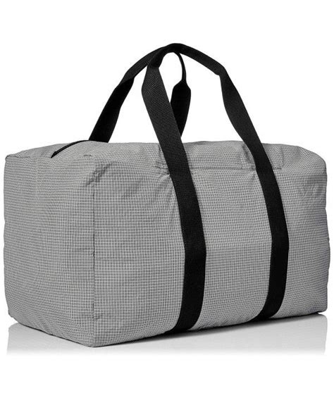 Men S Packable Graph Check Duffle Bag Grey Cx12e5hehqx Bags Duffle Bag Fashion Bags