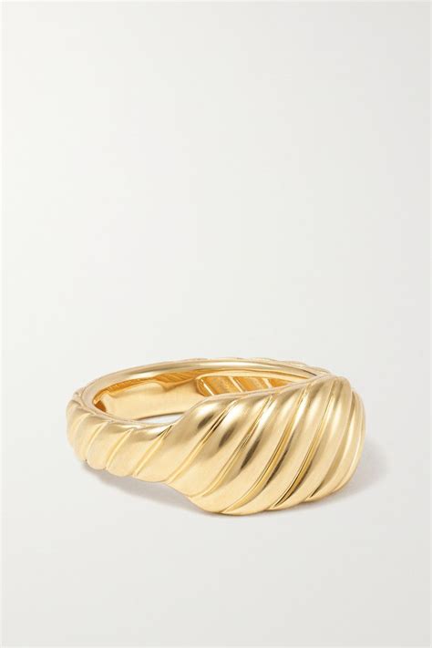 DAVID YURMAN Sculpted Cable Contour 18 Karat Gold Ring 18 Karat Gold