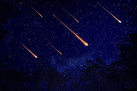 Chuva de meteoros o que é Como ocorre diferenças e estrela cadente