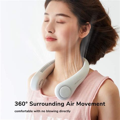 Portable Neck Fan Hands Free Bladeless Battery Operated Wearable