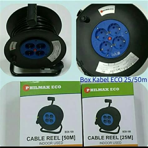 Jual Kabel Roll Gulung 25m 25 Meter Eko Philmax Cable Box Gulungan 25meter Shopee Indonesia