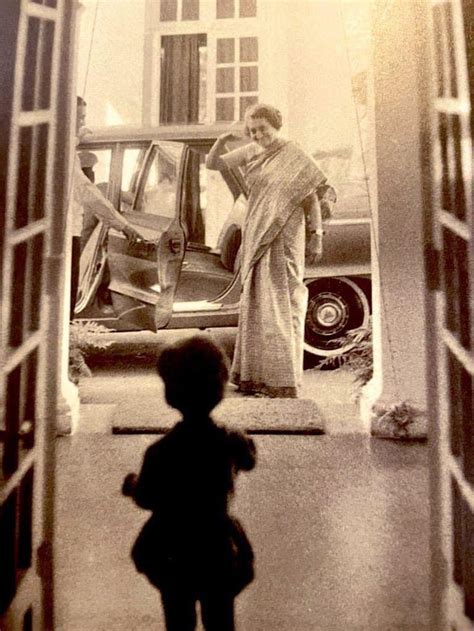 Rahul Gandhi With His Grandma Indira Gandhi Historical India Indian