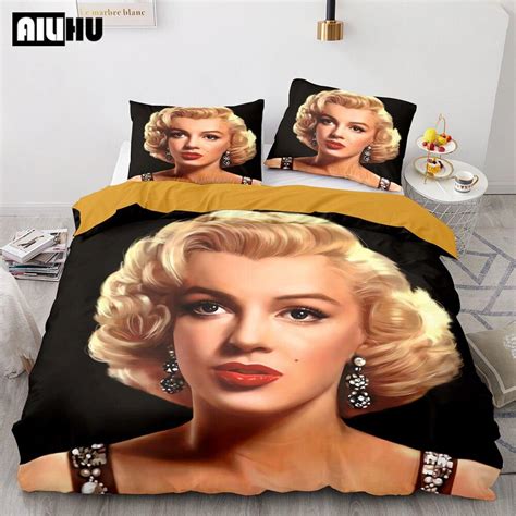 Marilyn Monroe Duvet Cover Printing Quilt Cover For Home Bedding Set