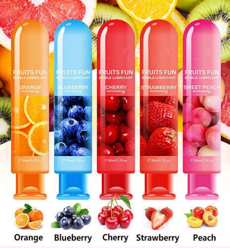 Edible Fruit Flavor Sex Lube Lubricant Gel Water Based Oral Sex Massage