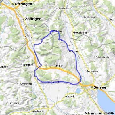 Radwege Und Routen In Und Um Dagmersellen Bikemap Deine Radrouten