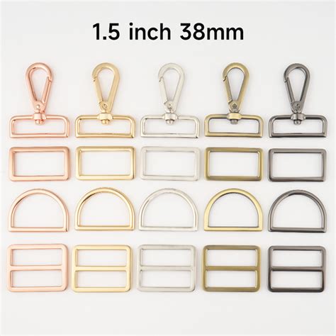 Bag Hardware 20 25mm 38mm D Ring Tri Glides Slide Buckles 4 5 1