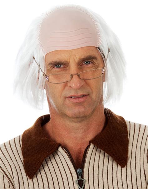 Grandpa Old Man Seniors Wig With Bald Cap Costume Wig