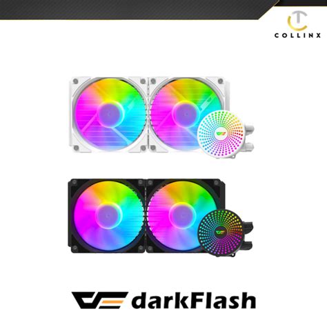 DarkFlash Radiant DC240 RGB AIO CPU Cooler 240MM Dual Fan All In One