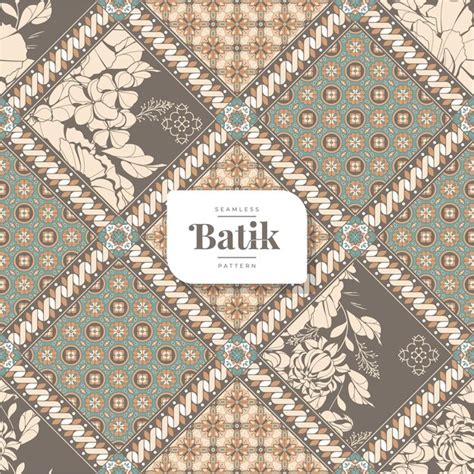 Premium Vector Decorative Batik Seamless Pattern 17