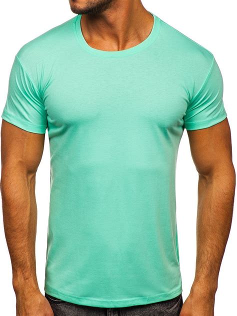 Camiseta Sin Estampado Para Hombre Color Verde Menta Bolf Verde Menta