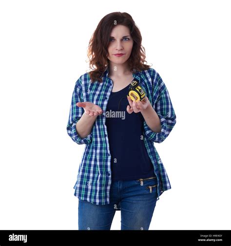 Young Woman In Casual Clothes Over White Isolated Background Stock