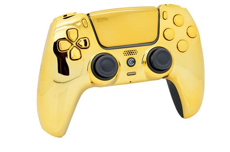 Gold & Gold Chrome Inserts Custom Controller For PS5