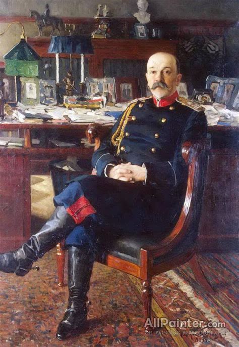 Nikolai Petrovich Bogdanov Belsky Portrait Of General P P Gesse Oil