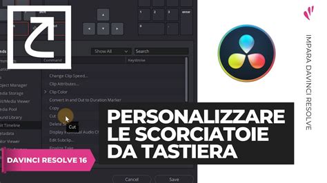 Come Personalizzare Le Scorciatoie Da Tastiera SHORTCUTS Davinci