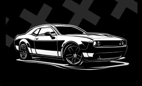 Dodge Challenger Logo Vector