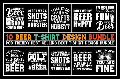 Beer T Shirt Design Bundle Buy T Shirt Designs