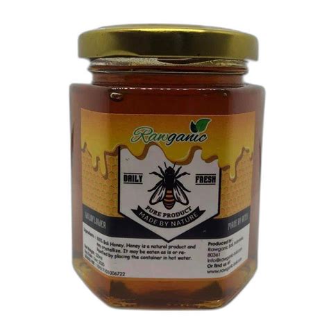 Viscous Liquid Rawganic Organic Honey Packaging Type Jar Packaging