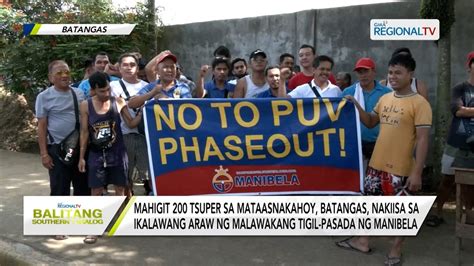 Balitang Southern Tagalog Mahigit 200 Tsuper Sa Mataasnakahoy