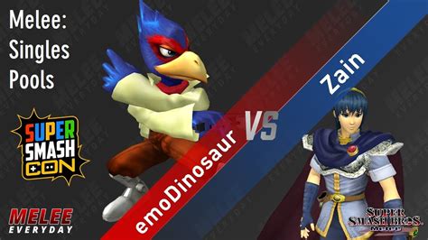 Super Smash Con Emodinosaur Falco Vs Zain Marth Ssbm