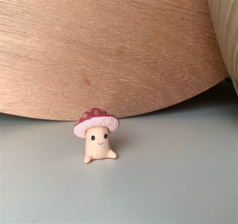 Tiny Mushroom Figurine Small Clay Mushroom Mushroom Man Etsy In 2023