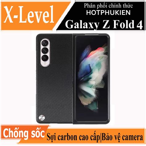 Ốp Lưng Cho Samsung Galaxy Z Fold 4 Hiệu X Level Kevlar Folding Screen