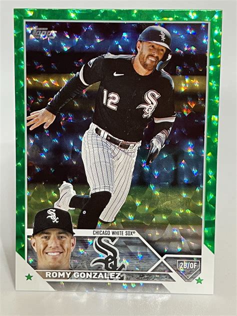 2023 Topps Update Romy Gonzalez White Sox Us215 Green Foilboard 139 499 Ebay