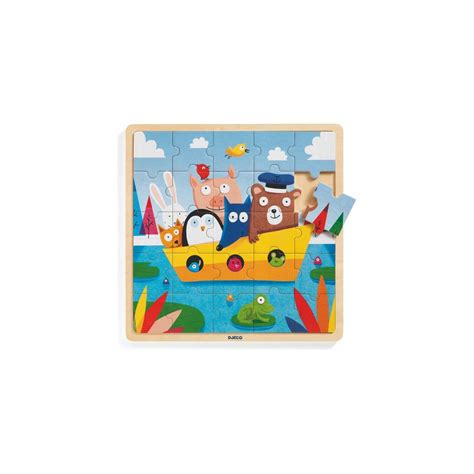 Puzzlo Boat Puzzle En Bois Pi Ces Djeco