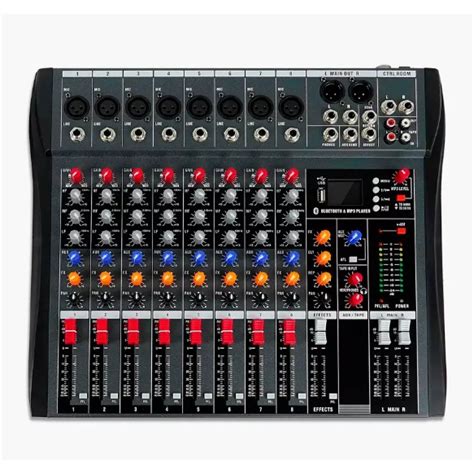 Mesa Som Profissional 8 Canais Console Misturador Usb Efeito MIXING