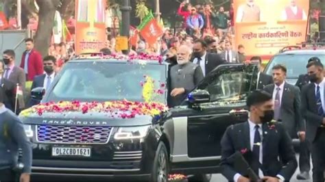 PM Modi Holds Mega Roadshow In Delhi