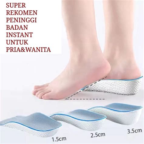 Jual Insole Peninggi Badan Instant Sol Peninggi Alas Sepatu Pria Dan