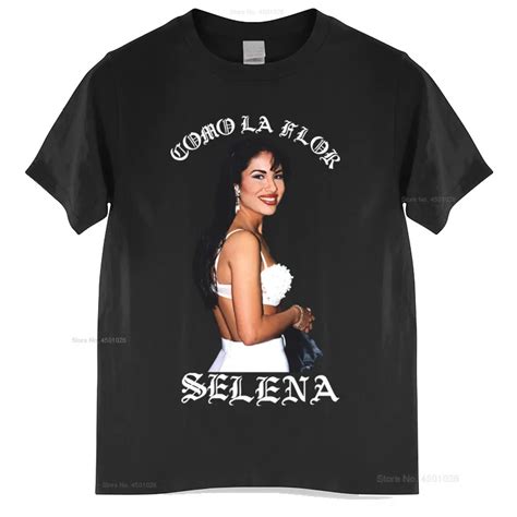 Selena Quintanilla Mens Rare Portrait T Shirt Printed Tee Shirt Cotton