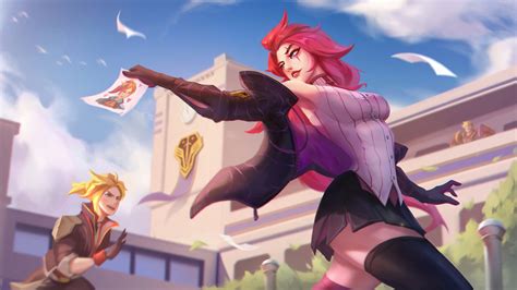 lux, battle academia, lol art, league of legends game, 4k, pc, HD ...