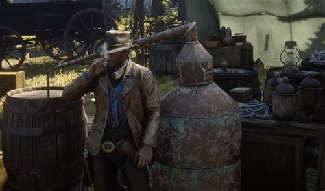 Red Dead Redemption 2 Mod Gives Arthur A Moonshine Operation Like Red Dead Online S Pc Gamer