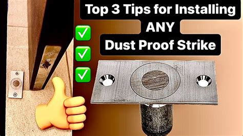 How To Install A Dust Proof Strike Top 3 Tips YouTube