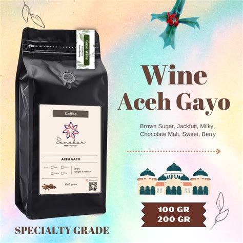 Jual Kopi Arabica Gayo Wine Aceh Biji Bubuk Origin Roast Coffee By