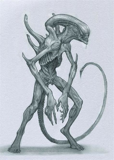 Pin By Darren Spoard On Art Of Alien Aliens Etc Alien Drawings